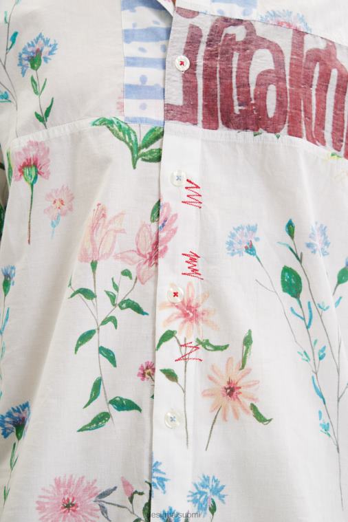 kukkainen voile-paita Desigual miehet F4V041533 vaatetus