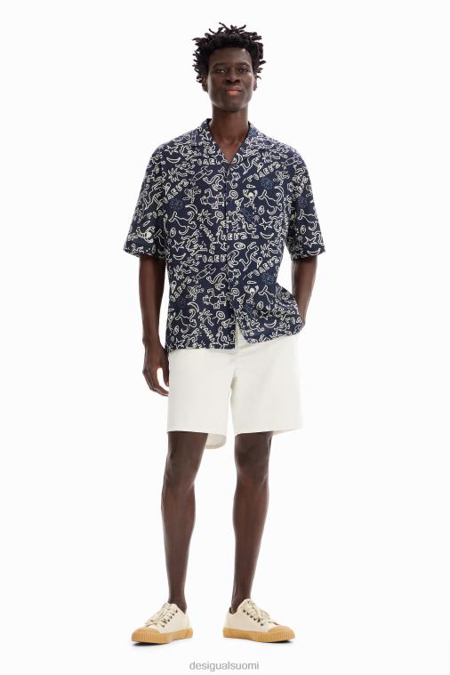 kuvitus lomakeskuksen paita Desigual miehet F4V041605 vaatetus