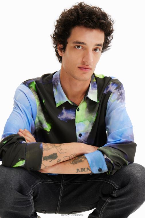 leveä pitkähihainen paita Desigual miehet F4V041580 vaatetus