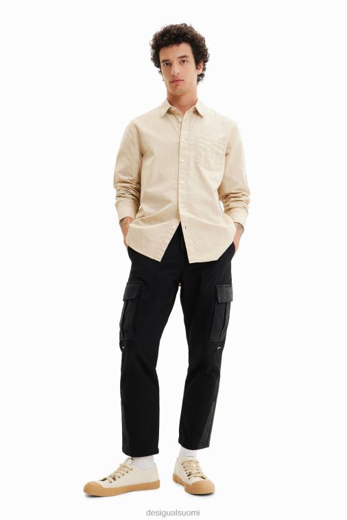 pitkähihainen kirjailtu paita Desigual miehet F4V041562 vaatetus