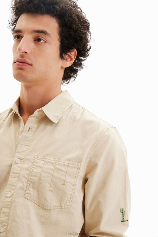 pitkähihainen kirjailtu paita Desigual miehet F4V041562 vaatetus