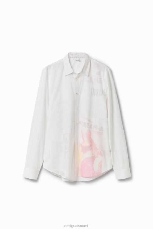 popliini sanomalehtipaita Desigual miehet F4V041659 vaatetus