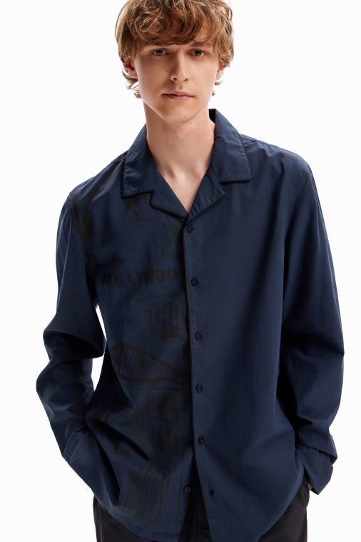 pyjama-tyylinen paita Desigual miehet F4V041601 vaatetus