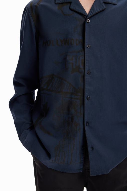 pyjama-tyylinen paita Desigual miehet F4V041601 vaatetus