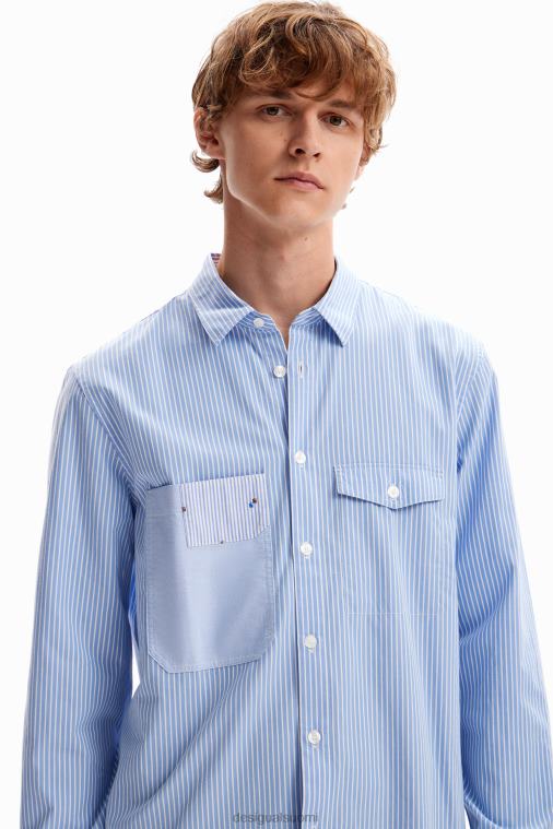 raidallinen taskupaita Desigual miehet F4V041581 vaatetus