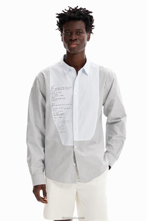 tilkkumainen raidallinen paita Desigual miehet F4V041631 vaatetus