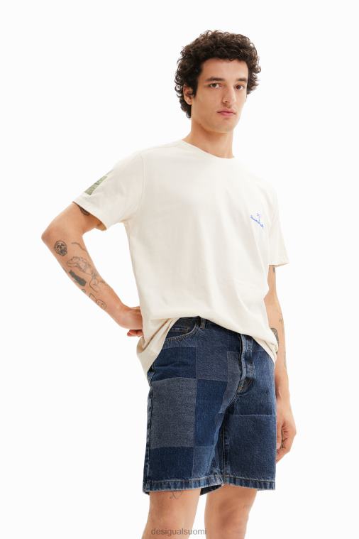 brodeerattu tavallinen t-paita Desigual miehet F4V041646 vaatetus