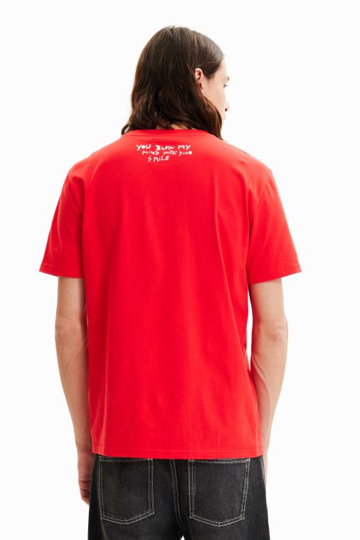 lyhythihainen lintu t-paita Desigual miehet F4V041527 vaatetus