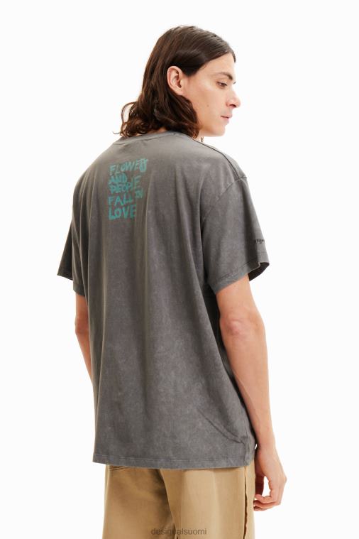 oversize kukka t-paita Desigual miehet F4V041656 vaatetus