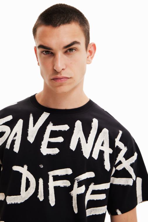 oversize-t-paita Desigual miehet F4V041676 vaatetus