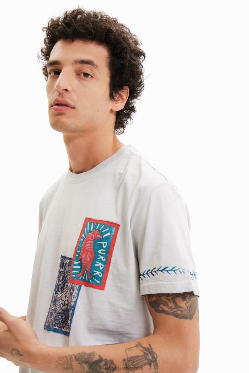 painatus ja patch t-paita Desigual miehet F4V041693 vaatetus