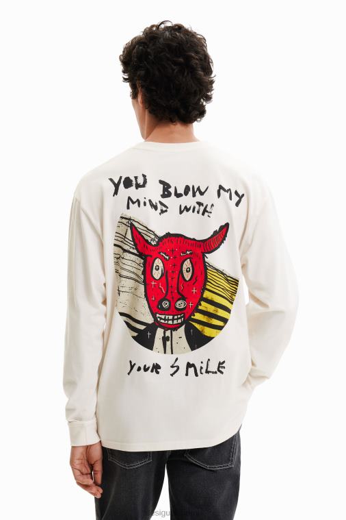 pitkähihainen kuvitus t-paita Desigual miehet F4V041545 vaatetus