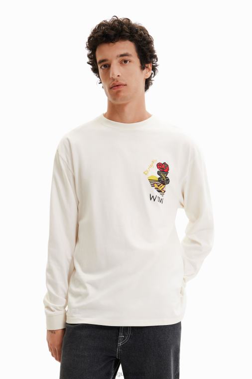 pitkähihainen kuvitus t-paita Desigual miehet F4V041545 vaatetus