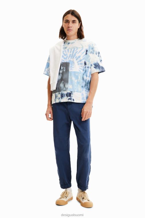 tilkkutöitä solmittava t-paita Desigual miehet F4V041516 vaatetus