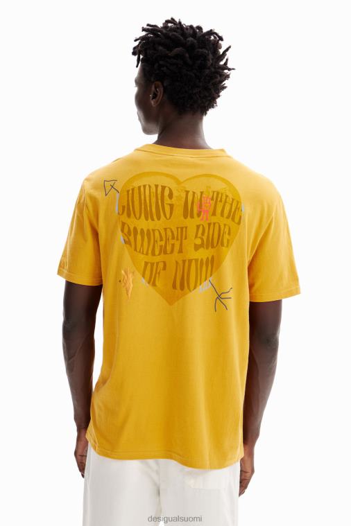 verkkosydän t-paita Desigual miehet F4V041629 vaatetus