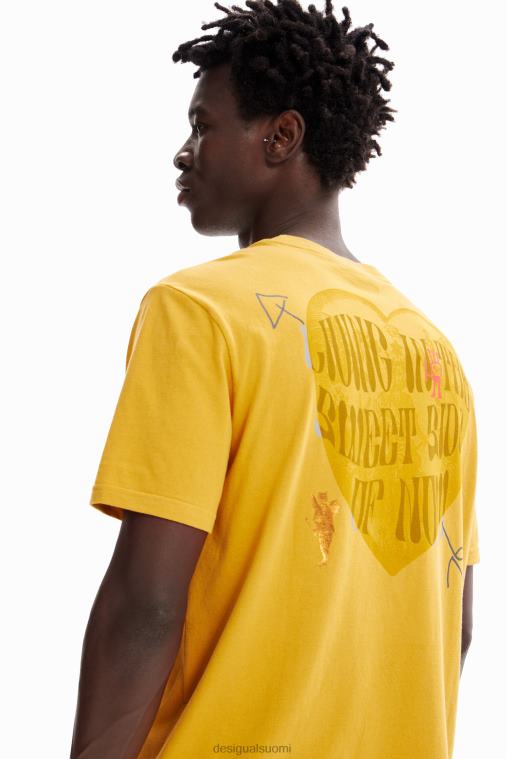 verkkosydän t-paita Desigual miehet F4V041629 vaatetus