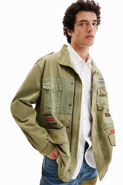 tilkkutäkki parka Desigual miehet F4V041540 vaatetus