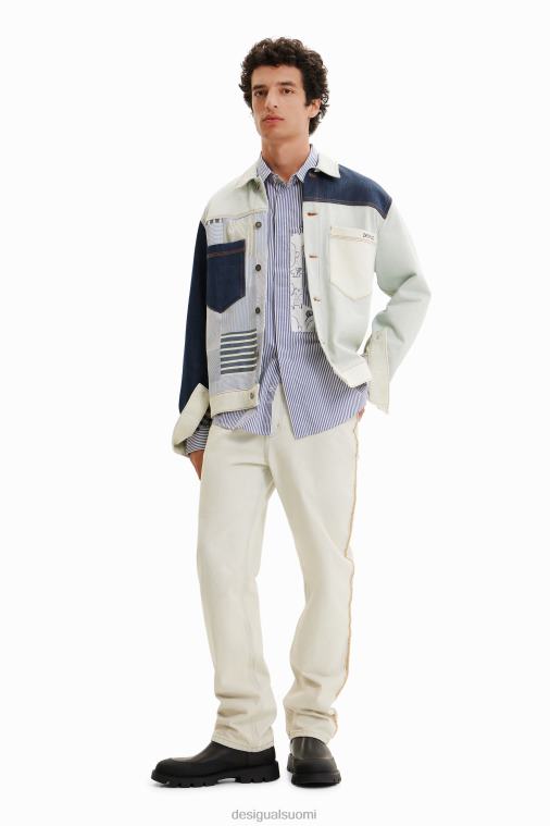 tilkkutukkainen farkkupaita Desigual miehet F4V041623 vaatetus