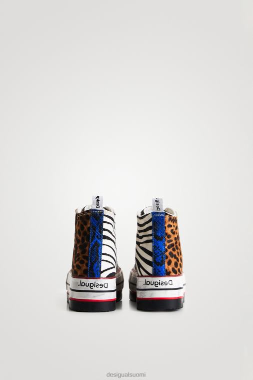 eläinkuvioiset korkeatasoiset lenkkarit Desigual naiset F4V041473 jalkineet