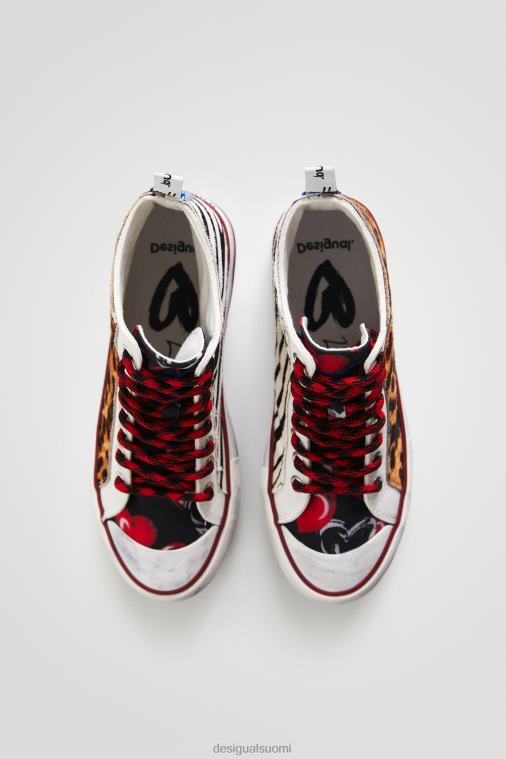 eläinkuvioiset korkeatasoiset lenkkarit Desigual naiset F4V041473 jalkineet