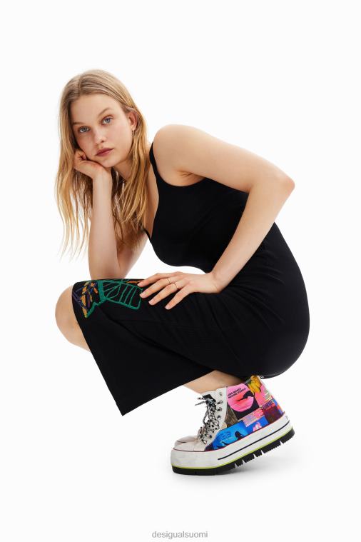 korkeat alustan kollaasilenkkarit Desigual naiset F4V041464 jalkineet