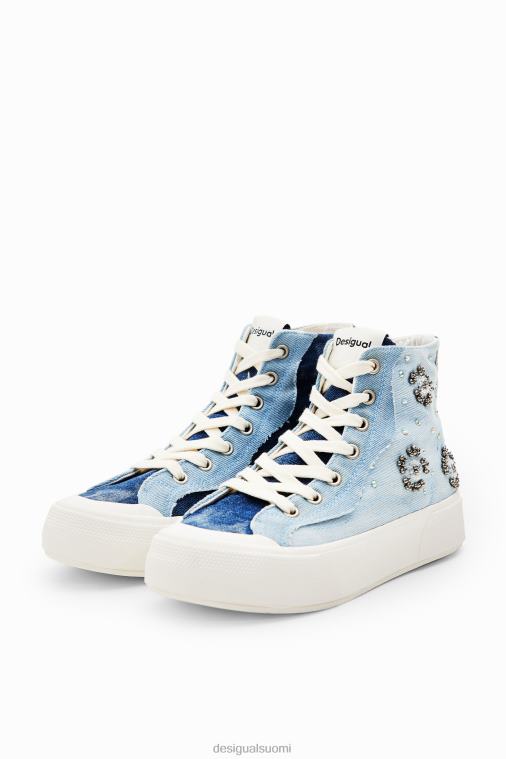 korkeat denim lenkkarit Desigual naiset F4V041469 jalkineet