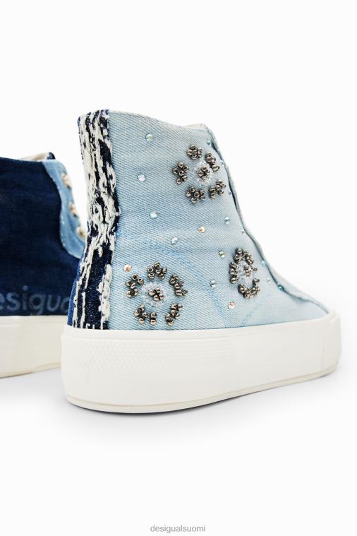 korkeat denim lenkkarit Desigual naiset F4V041469 jalkineet