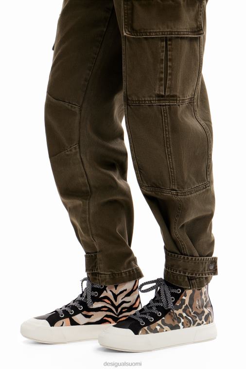 korkeat eläinkuvioiset lenkkarit Desigual naiset F4V041493 jalkineet