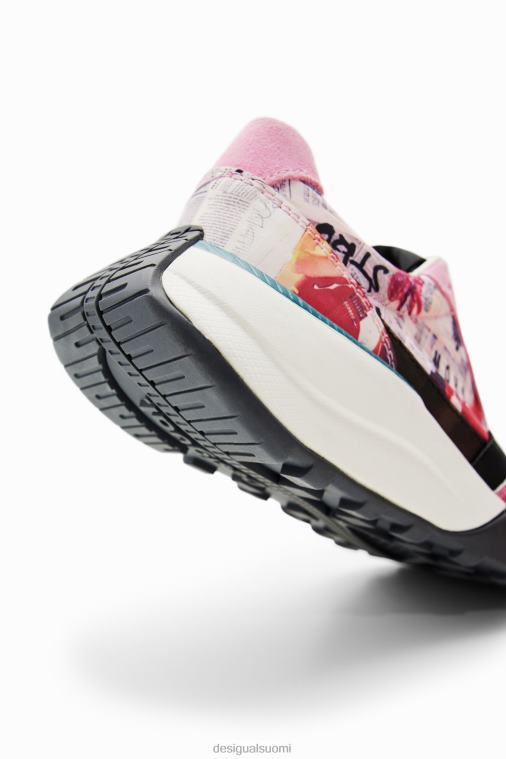 sanomalehtijuoksulenkkarit Desigual naiset F4V041492 jalkineet