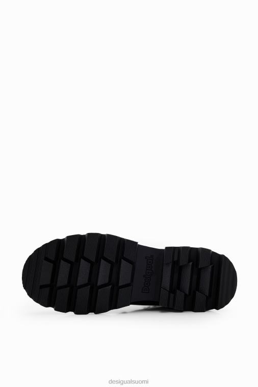 brodeeratut telttapohjalliset saappaat Desigual naiset F4V041479 jalkineet