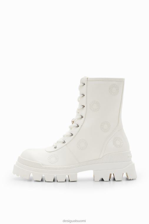 brodeeratut telttapohjalliset saappaat Desigual naiset F4V041496 jalkineet