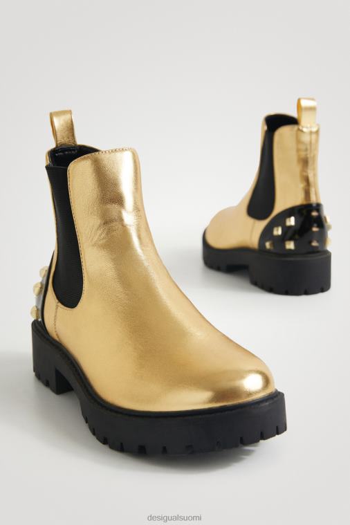 pyöräilijän saappaat kultaiset nastat Desigual naiset F4V041512 jalkineet