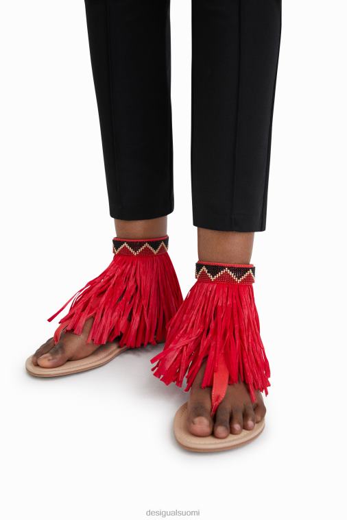 stella jean hapsuinen litteä sandaali Desigual naiset F4V041471 jalkineet