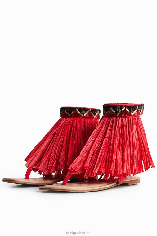 stella jean hapsuinen litteä sandaali Desigual naiset F4V041471 jalkineet