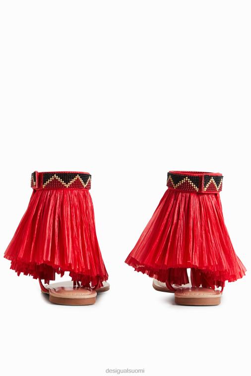 stella jean hapsuinen litteä sandaali Desigual naiset F4V041471 jalkineet