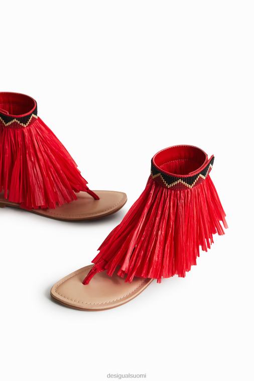 stella jean hapsuinen litteä sandaali Desigual naiset F4V041471 jalkineet