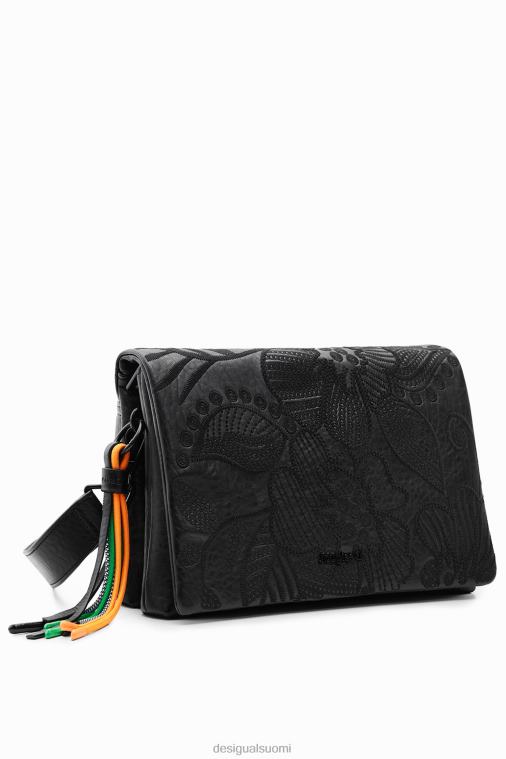 keskikokoinen crossbody laukku brodeeratuilla kukilla Desigual naiset F4V041296 lisävaruste
