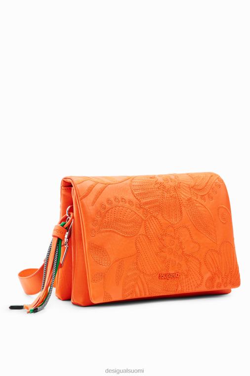 keskikokoinen crossbody laukku brodeeratuilla kukilla Desigual naiset F4V041331 lisävaruste