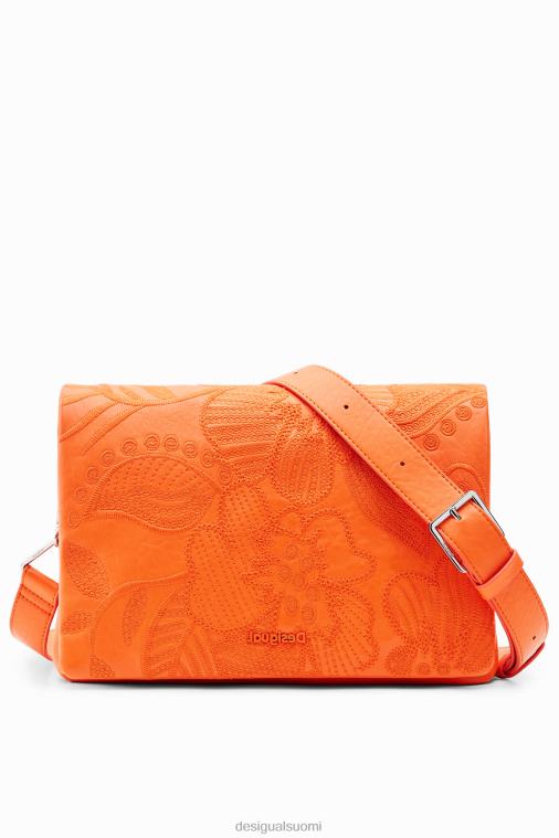 keskikokoinen crossbody laukku brodeeratuilla kukilla Desigual naiset F4V041331 lisävaruste
