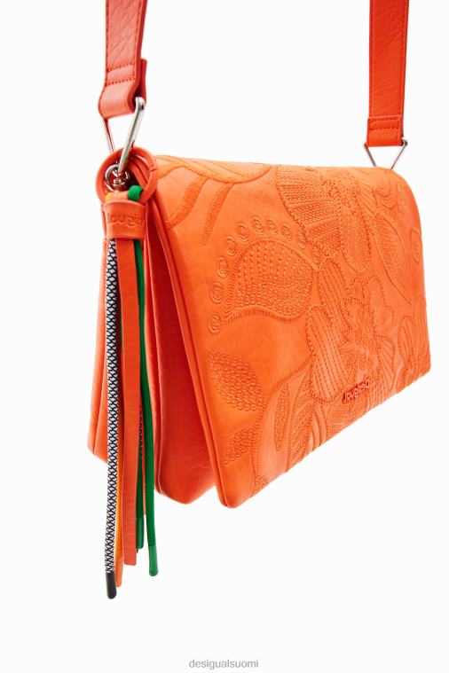 keskikokoinen crossbody laukku brodeeratuilla kukilla Desigual naiset F4V041331 lisävaruste