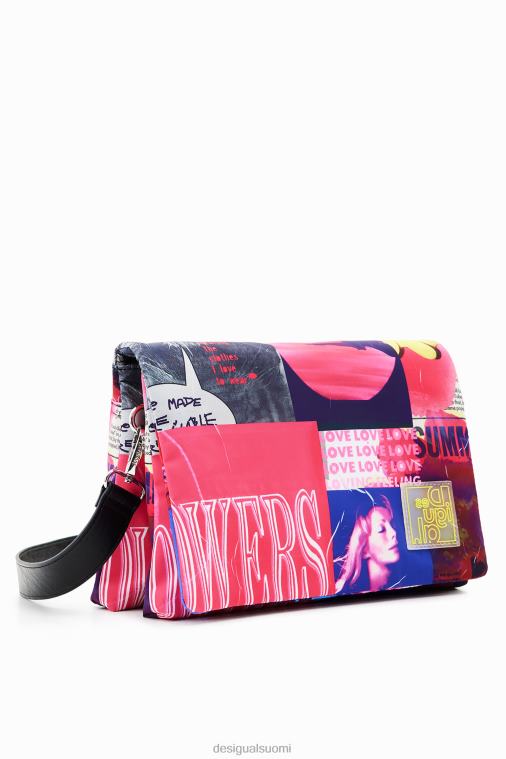 keskikokoinen kollaasi crossbody laukku Desigual naiset F4V04451 lisävaruste