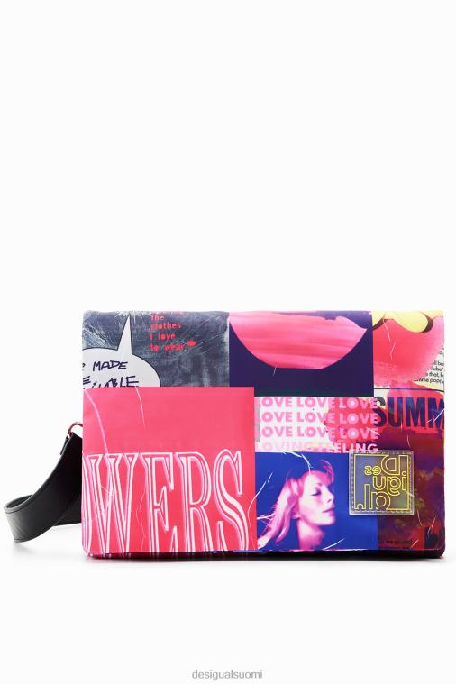 keskikokoinen kollaasi crossbody laukku Desigual naiset F4V04451 lisävaruste