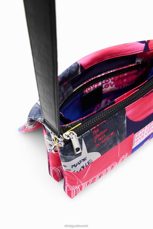 keskikokoinen kollaasi crossbody laukku Desigual naiset F4V04451 lisävaruste