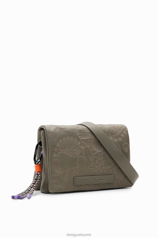 keskikokoinen kukkakirjonta crossbody laukku Desigual naiset F4V041199 lisävaruste