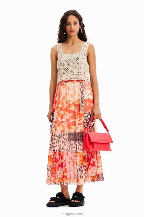 keskikokoinen puolilogoinen crossbody-laukku Desigual naiset F4V041333 lisävaruste