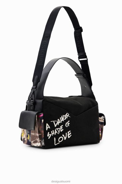 iso kankainen sanomalehtipussi Desigual naiset F4V041182 lisävaruste