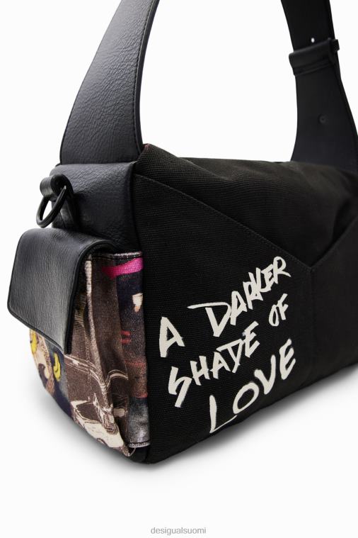 iso kankainen sanomalehtipussi Desigual naiset F4V041182 lisävaruste