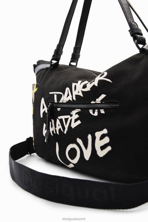 iso kankainen sanomalehtipussi Desigual naiset F4V041254 lisävaruste