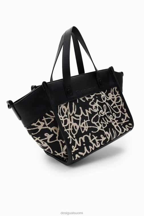 keskikokoinen kangastekstilaukku Desigual naiset F4V041217 lisävaruste