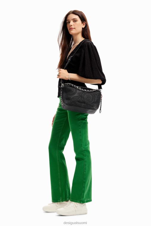 keskikokoinen kirjailtu laukku Desigual naiset F4V041186 lisävaruste